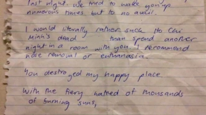 Passenger wrote an amazing letter to his co-passenger