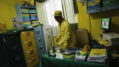 A Brazilian wears his country colors clothes only since last 20 years