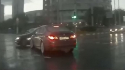 A ‘GHOST CAR’ appears suddenly in the middle of street and causes a crash