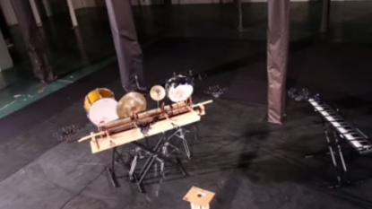 Flying drones can also play music on various musical instruments