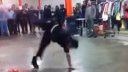 Man in police uniform shocked the crowd by performing some amazing dance steps