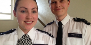 Police officers saved a lady in a heroic act after she jumped into a canal