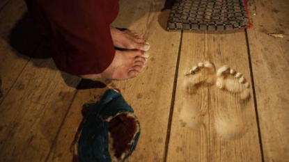 Buddhist monk created footprint on wooden floor through 20 years of prayer