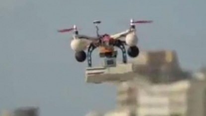 Fastest delivery ever as flying drones are there to deliver your ordered meal