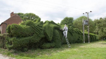 Man worked more than 10 years to create 100 ft. long dragon