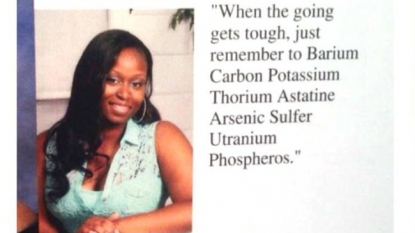 Student got banned from graduation ceremony because she wrote chemistry joke