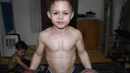 The world’s most youngest bodybuilders, Giuliano and Claudiu