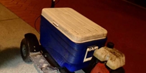 Australian man arrested for drink-driving on motorized cooler