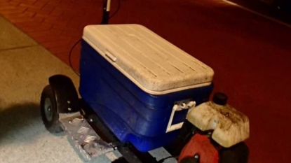 Australian man arrested for drink-driving on motorized cooler