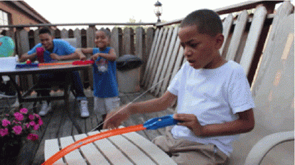 Father found best way to pull out his son’s tooth