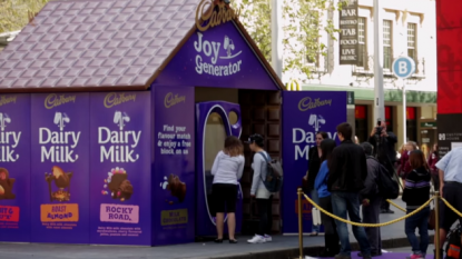 Cadbury has designed a Facebook powered vending machine