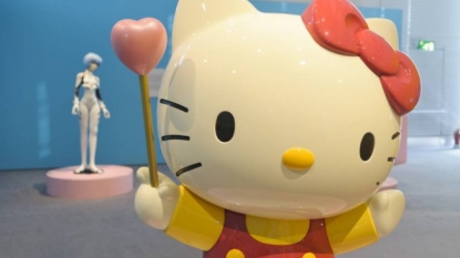 An young girl refuses to accept that the Hello Kitty is really a human