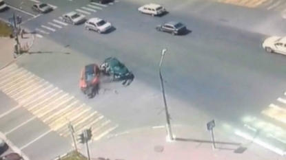 Four year old twins miraculously escaped any serious injuries after brutal car crash