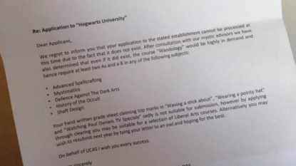 Prankster revealed a letter of rejection for ‘Hogwarts University’ – gone viral on social media