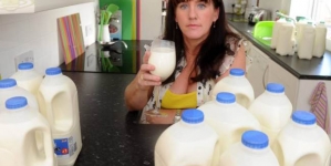 Woman is getting weight because of her phobia of drinking almost 10 pints of milk a day