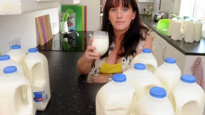 Woman is getting weight because of her phobia of drinking almost 10 pints of milk a day