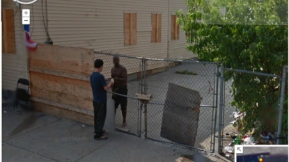 Two men caught in the middle of their deal by Google map service