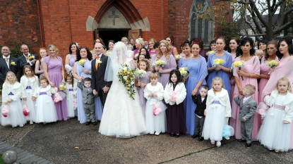 Bride wanted to break the world record of most number of bridesmaid – unfortunately this was far behind the record