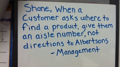 Deli worker’s boss left an hilarious note for his staff