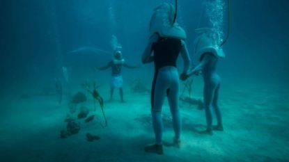 It’s called underwater marriage – couple tied knot inside the sea water