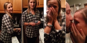 Priceless reaction of the wife whose husband planned surprise trip on their anniversary