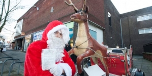 Santa even have to follow the road rules