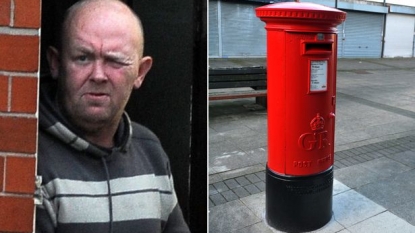 Man was fined for showing unusual behavior with street POSTBOX