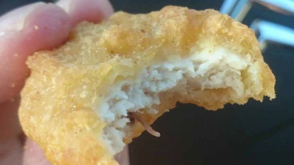 Mother found a worm in McDonalds chicken McNugget