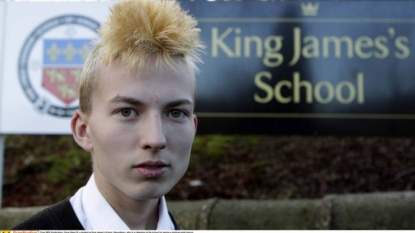 Schoolboy kicked out from class because of his bizarre spiky hairstyles