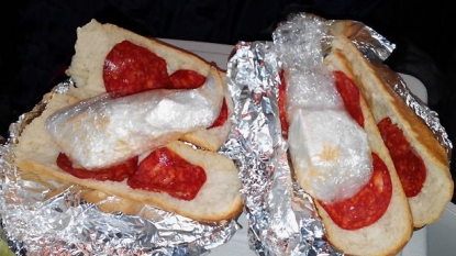 Smuggler tried to smuggle cocaine of worth $10,000 in sandwiches