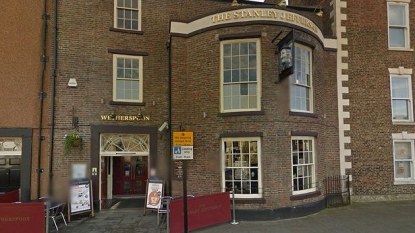 Couple caught in pub toilet dragged by police after they refused to come out