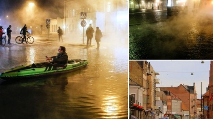 One dead of the boiling water which got flooded on the streets