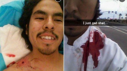 Man posted selfie after getting shot in shoulder during a rampage