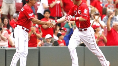 Frazier, Bruce hit homers, sending Reds over Marlins 5