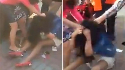 Husband’s mistress thrashed by the angry wife after she discovered their affair