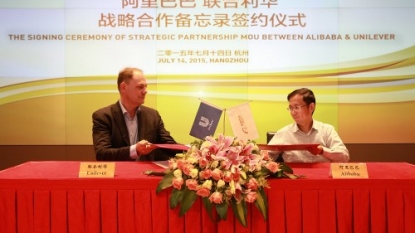 Alibaba and Unilever sign strategic partnership agreement