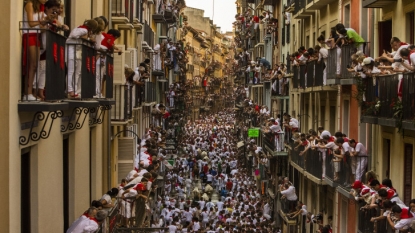 Americans, 1 Briton gored in 1st Pamplona bull-run