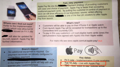 Apple Pay To Hit United Kingdom On July 14 With £20 Transaction Limit – Bidness Etc