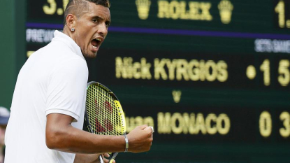 Australia’s Kyrgios courts Wimbledon trouble again