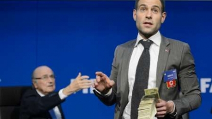 Blatter prankster charged by police after FIFA complaint