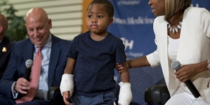 Boy, 8, is youngest patient to undergo double-hand transplant