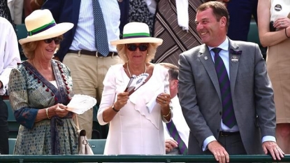 Camilla among Royal Box guests at Wimbledon