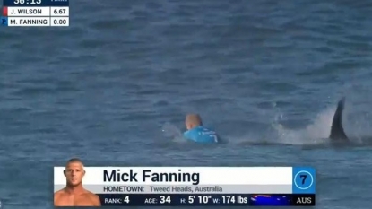 Mick Fanning attacked by a shark at J-Bay