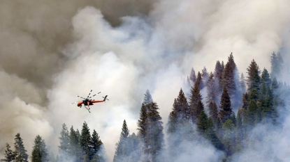 California firefighters hold blaze that jumped line