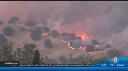 Campgrounds evacuated near Central California wildfire