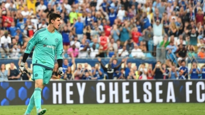 Courtois shines as Chelsea top PSG in friendly