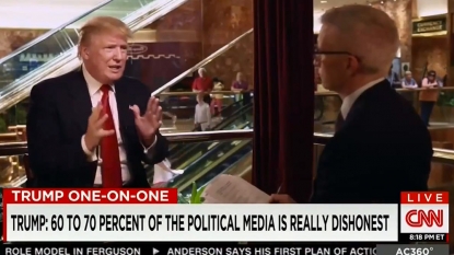 Donald Trump slaps around CNN’s Anderson Cooper; ‘People don’t trust you