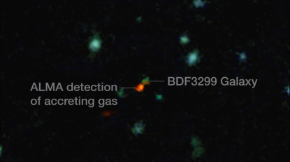 Early Universe Galaxy Observed in Formation Phase for First Time