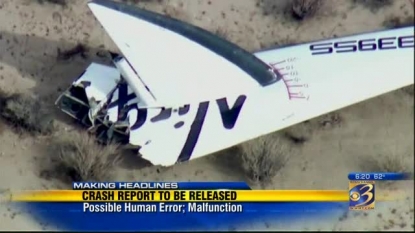 Federal officials examine probable cause of spaceship crash