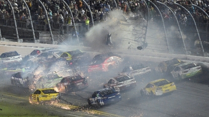 Huge Crash at Sprint Cup Finish Line